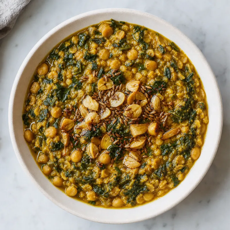 Chickpea and Spinach Dal