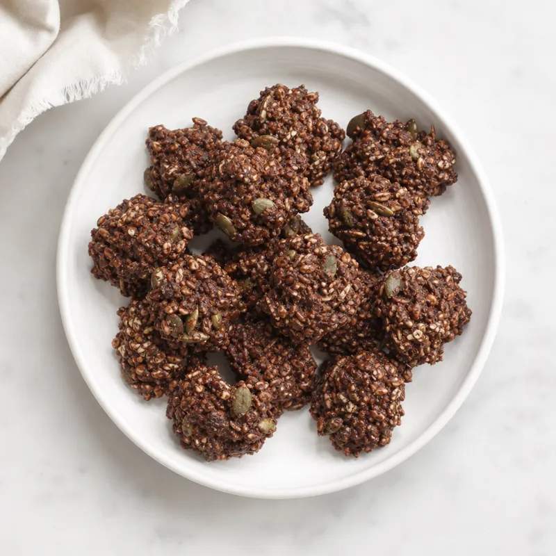 Coconut cocoa seed clusters