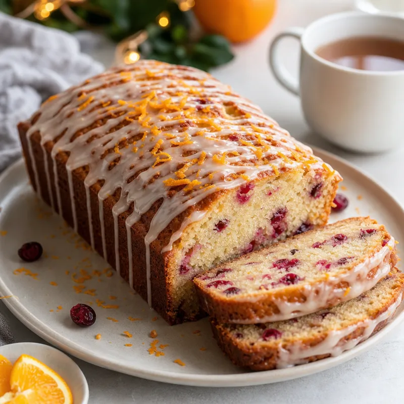 Cranberry and Orange Drizzle Loaf