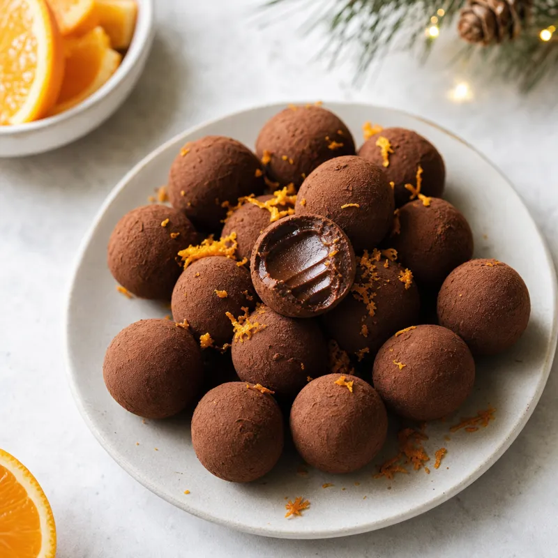 Dairy Free Chocolate Orange Truffles