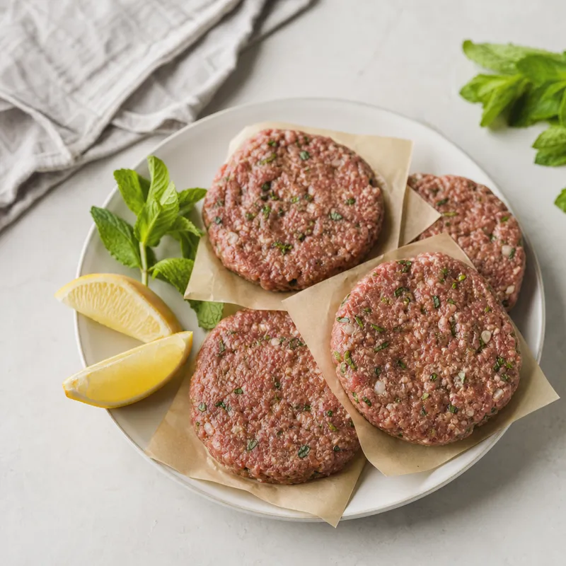Freezer Lamb and Mint Burgers