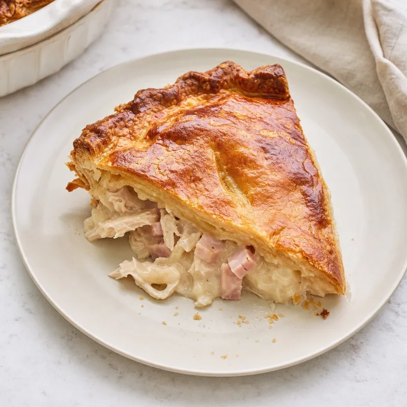 Leftover Turkey and Ham Pie