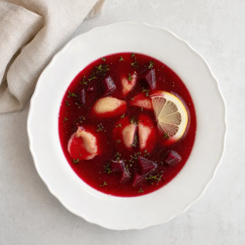 Polish Barszcz Beetroot Soup