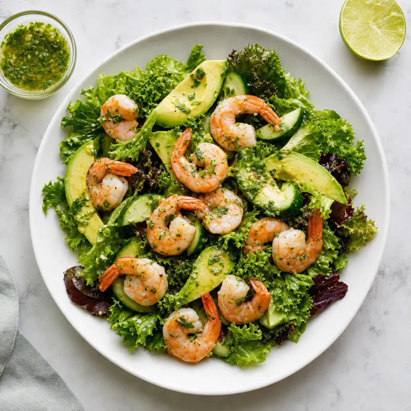 Prawn and Avocado Salad with Lime Dressing